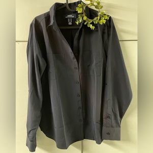 The Outfitters Lands End Navy blue dress shirt